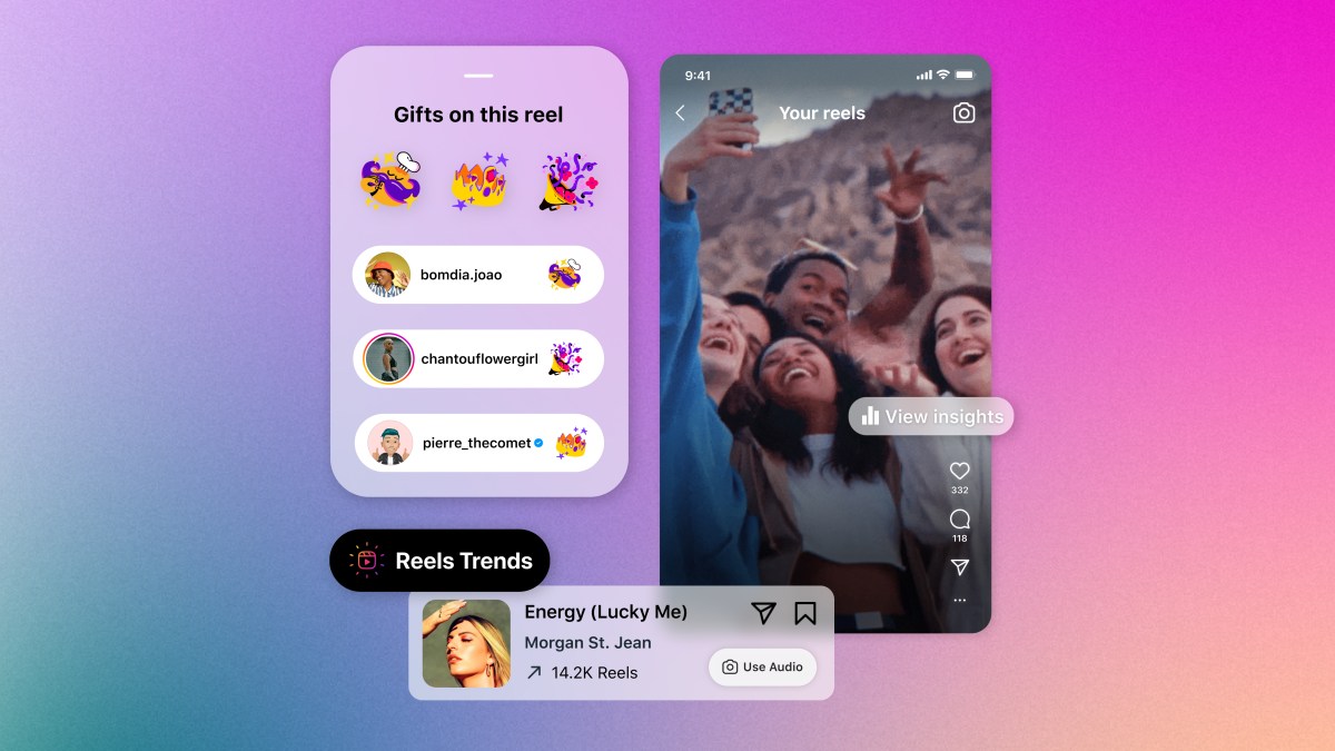 Instagram Reels product screens